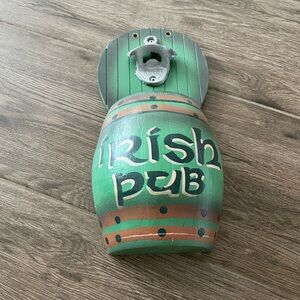 Irish Pub Opener Barrel Catch Brew Beer Tops Mountable Or Standing